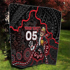 Custom Saints Football Quilt Aboriginal Dot Art Pattern
