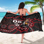 Custom Saints Football Sarong Aboriginal Dot Art Pattern