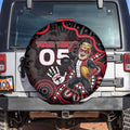 Custom Saints Football Spare Tire Cover Aboriginal Dot Art Pattern
