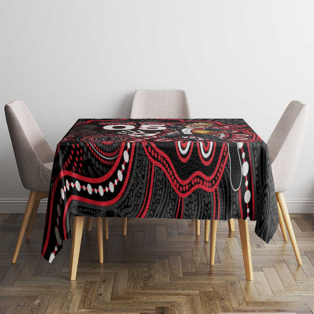 Custom Saints Football Tablecloth Aboriginal Dot Art Pattern