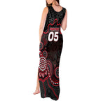 Custom Saints Football Tank Maxi Dress Aboriginal Dot Art Pattern