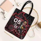Custom Saints Football Tote Bag Aboriginal Dot Art Pattern