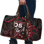 Custom Saints Football Travel Bag Aboriginal Dot Art Pattern