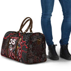 Custom Saints Football Travel Bag Aboriginal Dot Art Pattern