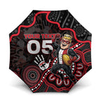 Custom Saints Football Umbrella Aboriginal Dot Art Pattern