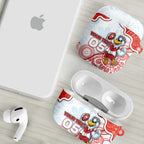 Custom Swans Football AirPods Case Aboriginal Dot Art Pattern