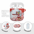 Custom Swans Football AirPods Case Aboriginal Dot Art Pattern