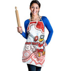 Custom Swans Football Apron Aboriginal Dot Art Pattern