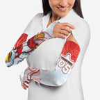 Custom Swans Football Arm Sleeves Aboriginal Dot Art Pattern