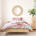 Custom Swans Football Bedding Set Aboriginal Dot Art Pattern