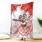 Custom Swans Football Blanket Aboriginal Dot Art Pattern