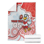 Custom Swans Football Blanket Aboriginal Dot Art Pattern
