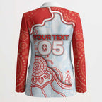 Custom Swans Football Blazer Aboriginal Dot Art Pattern