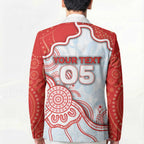 Custom Swans Football Blazer Aboriginal Dot Art Pattern