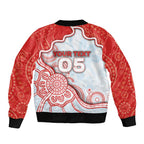 Custom Swans Football Bomber Jacket Aboriginal Dot Art Pattern