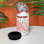 Custom Swans Football 4 in 1 Can Cooler Tumbler Aboriginal Dot Art Pattern