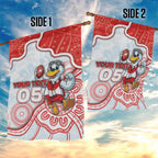 Custom Swans Football Garden Flag Aboriginal Dot Art Pattern