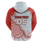 Custom Swans Football Hoodie Aboriginal Dot Art Pattern