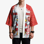 Custom Swans Football Kimono Aboriginal Dot Art Pattern