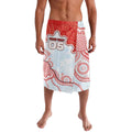 Custom Swans Football Lavalava Aboriginal Dot Art Pattern
