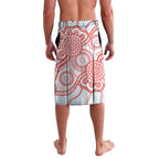 Custom Swans Football Lavalava Aboriginal Dot Art Pattern