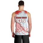 Custom Swans Football Men Tank Top Aboriginal Dot Art Pattern