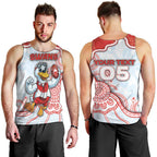 Custom Swans Football Men Tank Top Aboriginal Dot Art Pattern
