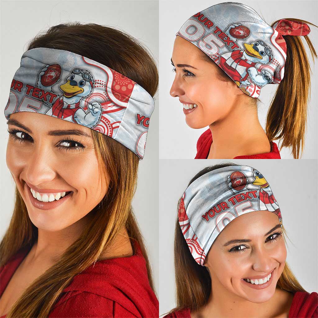 Custom Swans Football Neck Gaiter Aboriginal Dot Art Pattern