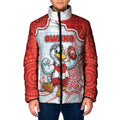 Custom Swans Football Padded Jacket Aboriginal Dot Art Pattern