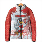 Custom Swans Football Padded Jacket Aboriginal Dot Art Pattern
