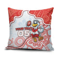 Custom Swans Football Pillow Cover Aboriginal Dot Art Pattern