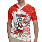 Custom Swans Football Rugby Jersey Aboriginal Dot Art Pattern