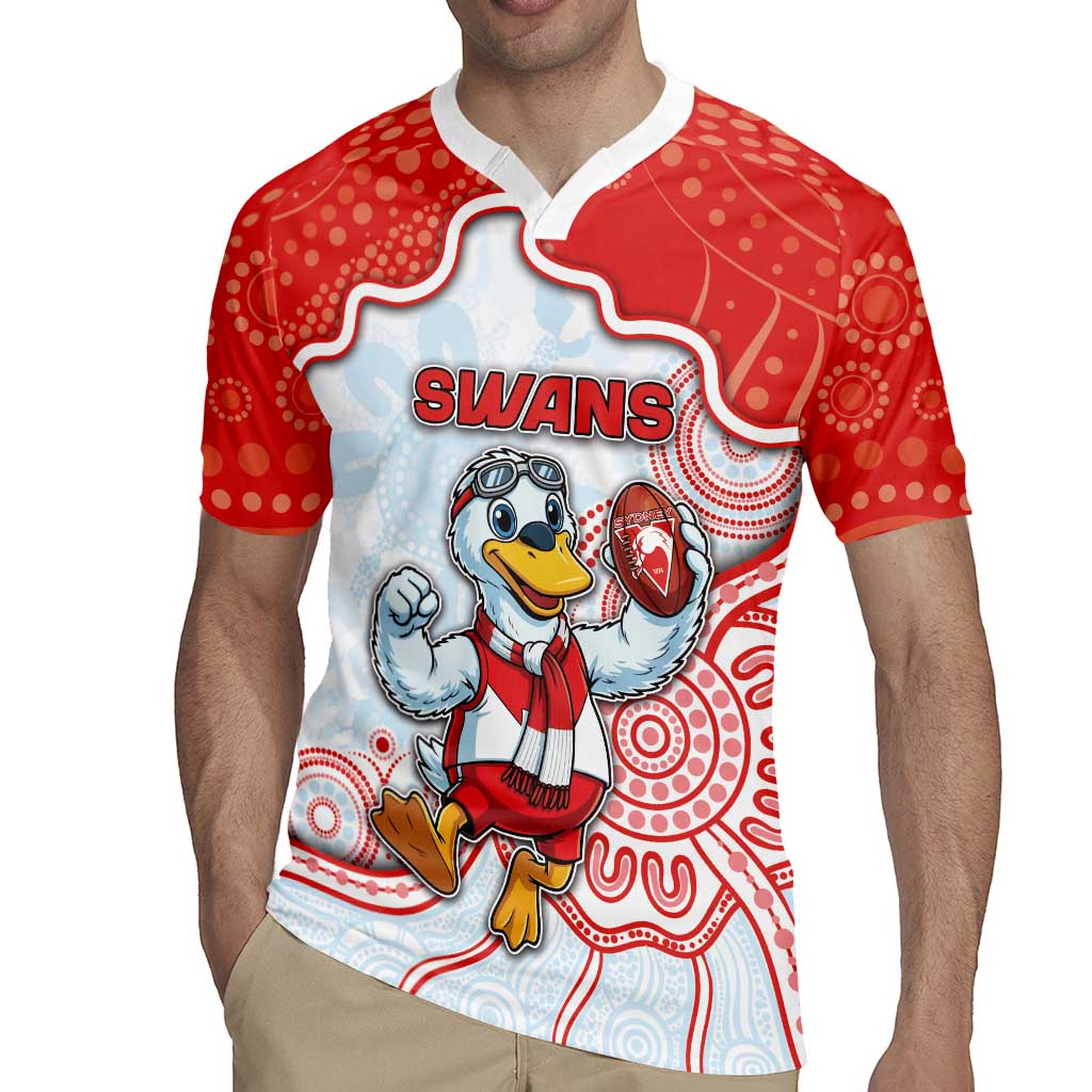 Custom Swans Football Rugby Jersey Aboriginal Dot Art Pattern