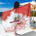 Custom Swans Football Sarong Aboriginal Dot Art Pattern