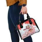 Custom Swans Football Shoulder Handbag Aboriginal Dot Art Pattern