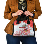 Custom Swans Football Shoulder Handbag Aboriginal Dot Art Pattern