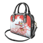 Custom Swans Football Shoulder Handbag Aboriginal Dot Art Pattern