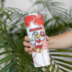 Custom Swans Football Skinny Tumbler Aboriginal Dot Art Pattern