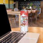 Custom Swans Football Skinny Tumbler Aboriginal Dot Art Pattern