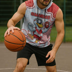 Custom Swans Football Sleeveless Hoodie Aboriginal Dot Art Pattern