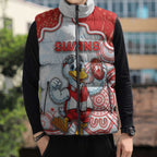 Custom Swans Football Sleeveless Puffer Jacket Aboriginal Dot Art Pattern