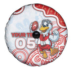 Custom Swans Football Spare Tire Cover Aboriginal Dot Art Pattern