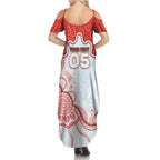 Custom Swans Football Summer Maxi Dress Aboriginal Dot Art Pattern