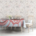 Custom Swans Football Tablecloth Aboriginal Dot Art Pattern