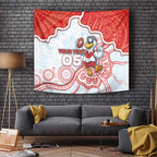 Custom Swans Football Tapestry Aboriginal Dot Art Pattern