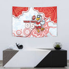 Custom Swans Football Tapestry Aboriginal Dot Art Pattern