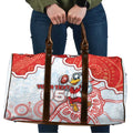 Custom Swans Football Travel Bag Aboriginal Dot Art Pattern