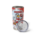 Custom Swans Football Tumbler Cup Aboriginal Dot Art Pattern