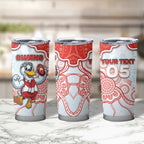 Custom Swans Football Tumbler Cup Aboriginal Dot Art Pattern