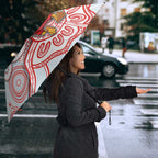 Custom Swans Football Umbrella Aboriginal Dot Art Pattern